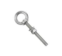 WANG TII DOO Boulons À Œil, Boulons À Vis Robustes en Acier Inoxydable M10 304 avec Rondelles Et Écrous pour Intérieur Et Extérieur,M10×150mm