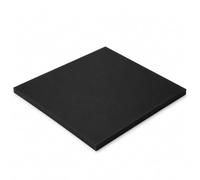 WANG TII DOO Feuille en Plastique Pom Noire de 200 mm x 100 mm, Plaque en Polyoxyméthylène Acétal de 30 à 50 mm d'Épaisseur pour la Fabrication sur Mesure et Les Projets DIY
