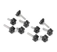 WANG TII DOO Lot de 10 Boutons De Serrage Hexagonaux en Plastique M5 pour Équipements Industriels Et Mécaniques,M5x30mm