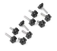WANG TII DOO Lot de 10 Boutons De Serrage Hexagonaux en Plastique, pour Machines Et Équipements, Meubles,M4x10mm