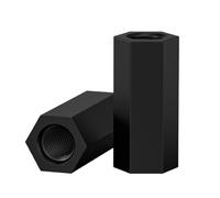 WANG TII DOO Lot de 10 Colonnes Hexagonales en Nylon Noir, M3 X 45 Mm - M3 X 100 Mm, Entretoises en Plastique, Idéales pour Vos Projets D'artisanat,M3×45mm