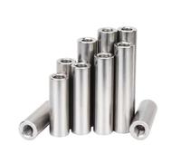 WANG TII DOO Lot de 10 Écrous De Connexion Ronds M3 en Acier Inoxydable 304 pour Fixations De Construction Industrielle,M3x6x10mm