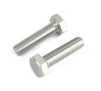 WANG TII DOO Lot De 2 Vis À Tête Hexagonale M18 × 60 Mm-M18 × 90 Mm, Boulons À Tête Hexagonale, Fixations en Acier Inoxydable Adaptées À La Construction Et À La Réparation Automobile,M18×80mm