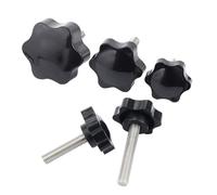 WANG TII DOO Lot De 5 Boutons Étoile M8, Forme Hexagonale, Longueur 12-30 Mm, pour Équipements Industriels, Machines Et Usage Domestique,M8x12mm