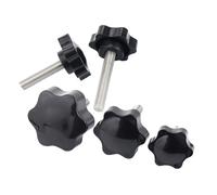 WANG TII DOO Lot De 5 Boutons Étoile M8, Forme Hexagonale Prune, Longueur 35-55 Mm, pour Équipements Industriels, Machines Et Usage Domestique,M8x35mm