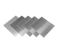 WANG TII DOO Lot De 5 Feuilles d'acier Inoxydable 304, Épaisseur De 0,3 Mm, Plaques en Acier Inoxydable, Feuilles Métalliques pour La Cuisine, Le Bricolage, L'artisanat,100×150×0.3mm