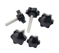 WANG TII DOO Lot De 5 Vis De Serrage Hexagonales en Forme De Prune, Filetage Mâle M8, Longueur 30-45 Mm, pour Équipements Industriels,M8x30mm