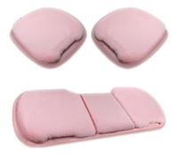 WANGAIDCE 3 Pièces Coussins de Siège Auto de Luxe en Peluche Épaisse pour BYD Atto 3 2022 2023 2024, Ensemble Complet de Coussins de Siège Auto d'hiver en Fausse Fourrure, Rose