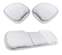 WANGAIDCE 3 Pièces Coussins de Siège Auto de Luxe en Peluche Épaisse pour Toyota Auris Hatchback 2 (II) E180 I 2015-2019, Ensemble Complet de Coussins de Siège Auto d'hiver en Fausse Fourrure, Rose