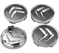 WANGAIDCE 4 pièces Cache Moyeux pour Citroen C4 Cactus (2014+) 60mm, ABS Cache de Roue Centrale, Centre de Jante Capuchons,Cache Moyeu Centre de Roue
