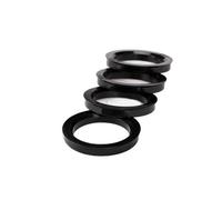 WANGBINGXING Bague De Centrage Jante 4 pièces/Ensemble 60.1-63.4 60.1-64.1 60.1-66.1 60.1-67.1 60.1-71.5 60.1-73.1mm moyeu de Roue Anneaux centraux PE Plastiques rigides(60.1-71.5mm)