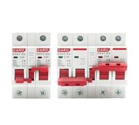 WANGBINGXING Disjoncteur Disjoncteur de Transfert Manuel à Double Alimentation CA 1P + 1P 2P + 2P MTS, Interrupteur de sectionnement d'isolement sur Rail, MCB 16A 40A 63A(1P 1P,50A)