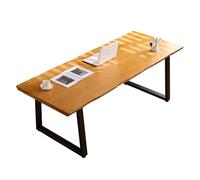 wangbochuan Grand bureau d'ordinateur administratif en bois massif de style rustique, station de travail moderne minimaliste pour la maison, idéal pour l'apprentissage, l'écriture et une utilisation