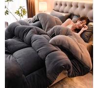 WANGCAIER Quilt, Coverless Comforter Double Bed Quilted Duvet, Thicken Winter Warm Lamb Velvet Comforter, Washable Coverless Duvet Cosy Warm Comforters, for Autumn Winter