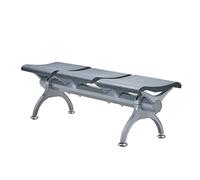 WANGCEPLSD Banc de Réception D'aéroport 3 Places, Chaises d'accueil, Assise en PU, Charge Maximale par Siège 300 Kg, pour Aéroports, Banques, Hôpitaux, Salons de Coiffure(Gray)