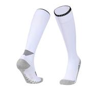 WANGCEPLSD Bas D'escrime Unisexes Longues, Chaussettes de Compression Sportives Hautes, Équipement D'escrime, Légères, pour Épée, Sabre et Fleuret(White,S)