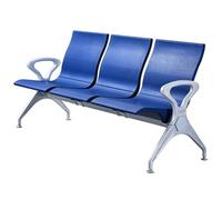 WANGCEPLSD Chaise de Salle D'attente 3 Places, Banc de Réception, Assise en Polyuréthane, Capacité de Charge de 500 Kg, pour Hall D'entrée, Clinique, Bureau(Blue)