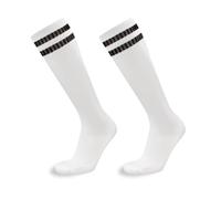 WANGCEPLSD Chaussettes D'escrime, Chaussettes Escrime, Montantes, Évacuant L'humidité, Respirantes, Unisexes, pour Épée, Sabre et Fleuret(White,L)