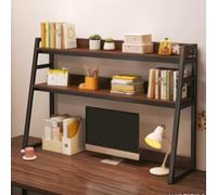 WANGCEPLSD Etagere Bureau en Acier a 3 Niveaux, Desk Shelf pour Dortoir Universitaire, Structure Trapézoïdale pour Plus de Stabilité, pour Bureau, Dortoir, Étude(Black,115cm/45in)