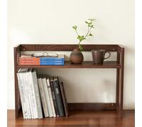 WANGCEPLSD Etagere Bureau en Chêne, Etagere de Bureau a Poser sur, Bibliothèque pour Dortoir, Capacité de Charge de 15 Kg(Brown,60cm/24in)