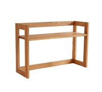 WANGCEPLSD Etagere Bureau en Chêne, Etagere de Bureau a Poser sur, Bibliothèque pour Dortoir, Capacité de Charge de 15 Kg(Beige,80cm/31in)