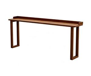 WANGCEPLSD Table Basse de 105 Cm de Haut, en Bois D'hévéa, avec Rebord de 5 Cm, Mange Debout pour Cuisine, Terrasse ou Café(120cm/47in)