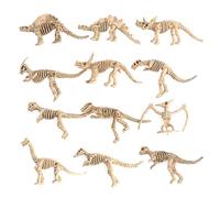 WANGCL 12 Pièces Squelette de Fossiles de Dinosaure d'Excavation, Jouets de Simulation de Dinosaure Squelette de Dinosaure d'Excavation Archéologique, Figurines de Jeu pour Enfants Fossiles