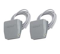 WANGCL 2 Pcs TFS-201 Commutateur à Pédale, Commutateur à Pédale Momentané AC250V 10A SPDT NO NC Pédale Commande au Pied pour CNC Industriel avec Surface en Caoutchouc Antidérapant