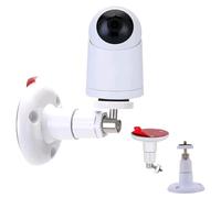 WANGCL 2Pack Autocollant Montage Mural 360 Degrés Réglable Support Sans Vis pour Caméra De Surveillance Anneau Sans Perçage