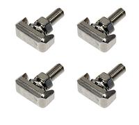 WANGCL 4 Pcs Bornes de Batterie en Acier Inoxydable T-Bolt Kit Vis de Tendeur de Câble de Batterie pour Câbles de Batterie pour Remplacement de Pièces de Voiture de Véhicule