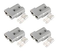 WANGCL 4 pièces Connecteur de Batterie borne de câble de Prise, Prise de Connexion Rapide 600 V 50 A pour remorque de Caravane de Chariot élévateur-Gris
