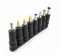 WANG daptateur Jack Barrel 8 en 1, Connecteur Jack Barrel Universel DC 5,5 x 2,1 mm, Accessoires de Prise pour Chargeur d'Ordinateur Portable