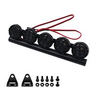 WANGCL Barre lumineuse LED pour voiture RC - Kit d'éclairage de toit 5 LED 125 mm pour voiture télécommandée 1/10 RC - Monster Truck RC Crawler - Compatible avec AXAIL scx10 Traxxas TRX-4