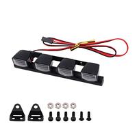 WANGCL Barre lumineuse LED pour voiture télécommandée - Kit d'éclairage de toit RC 4 LED 100 mm pour voiture télécommandée 1/10 Monster Truck RC Crawler compatible avec TRX4 90046 SCX10