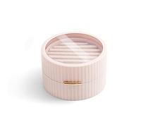 WANGCL Boite à Bijoux Femme, Portable Boite Bague Rangement Bijoux de Voyage pour d'oreille Bagues Colliers (Rose)
