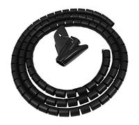WANGCL Conduit de gestion des câbles en spirale - 22 mm x 2 m - Protection de câble flexible pour la maison, le bureau, PC, la télévision - Noir