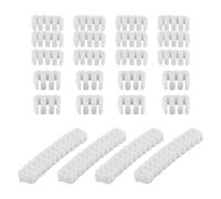 WANGCL Ensemble De 24 Peignes Porte-câbles, Organiseur De Câbles, Clips De Guidage Pour Boîtier D'ordinateur, Blanc