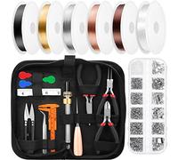 WANGCL Ensemble d'outils de fabrication de bijoux - Pince à bijoux - Outils pour la fabrication de bracelets, boucles d'oreilles, bijoux pour bricolage fait main