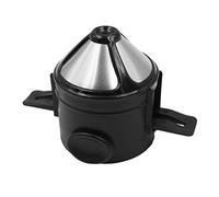 WANG iltre à café conique réutilisable sans papier réutilisable en acier inoxydable double couche, Filtre Percolateur pour la maison, le bureau, les voyages