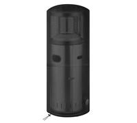 WANGCL Housse de protection imperméable et résistante pour chauffage de terrasse - Tissu Oxford coupe-vent et anti-UV pour chauffages de jardin à gaz, ronde (50 x 50 x 120 cm, noir)
