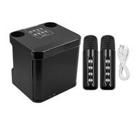 WANGCL Karaoke Adulte Portable Bluetooth Enceinte Karaoke Microphone avec Support de Haut Parleur AUX USB TF pour Fête