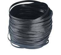 WANGCL Kit de matériel de réparation en osier en plastique tressé pour meubles de jardin et patio (noir)