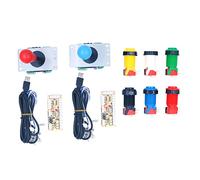 WANGCL Kit de pièces pour contrôleur d'arcade 2 joueurs pour Windows et Raspbyerr Pi