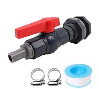 WANGCL Kit de robinet de robinet en PVC avec robinet à boisseau sphérique et adaptateur de tuyau d'arrosage cannelé 20 mm