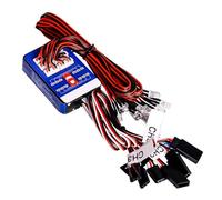 WANGCL Kit d'éclairage de voiture Rc Kit de système d'éclairage de frein de direction 12 LED Lumière stroboscopique de simulation intelligente pour voiture Rc 1/10 RC Auto/LKW/Crawler