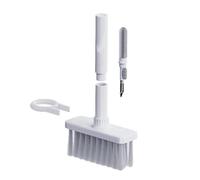 WANGCL Kit d'outils de Nettoyage d'ordinateur Multifonction 5 en 1, plumeau d'angle, Brosse extracteur de clé pour PC, Ordinateur Portable, Airpods Pro, Objectif d'appareil Photo, Clavier (Blanc)