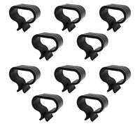 WANGCL Lot de 10 clips d'alignement antidérapants pour meubles de terrasse - Noir - Taille L