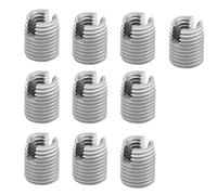WANGCL Lot de 10 Insert Fileté Metal Reparation Filetage Insert Inox Inserts Filetés Autotaraudeuses M8 x 1,25 - M12 x 1,75