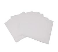 WANGCL Lot de 10 toiles en lin et coton pour peintures, calicot naturel, mélange de toile vierge apprêtée pour peinture à l'huile à faire soi-même, 26,5 x 26,5 cm