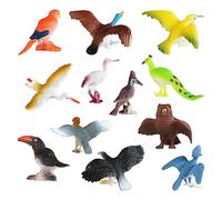 WANGCL Lot de 12 mini figurines d'oiseaux miniatures pour enfants, jouets éducatifs pour jardin féérique, décoration d'intérieur